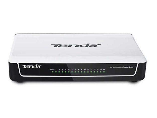 imagem de Switch de Mesa Tenda 16 Portas Fast Ethernet 10/100 Mbps - S16