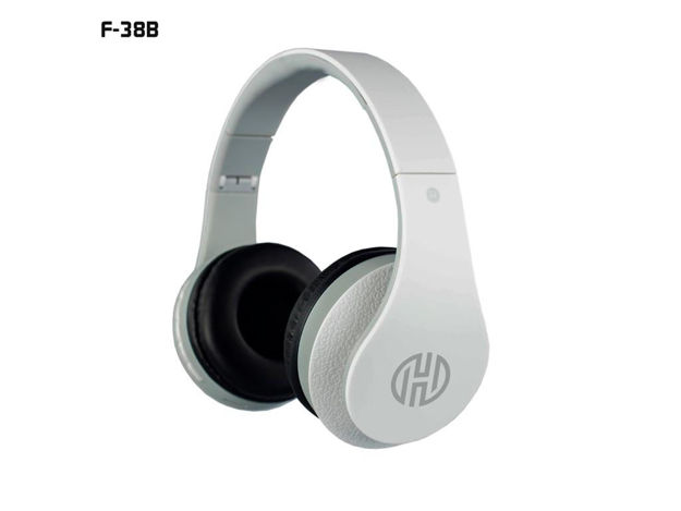 imagem de Headphone Hoopson C/Micro Sd Radio Fm Bluetooth Branco - F-038b