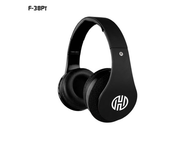 imagem de Headphone Hoopson C/Micro Sd Radio Fm Bluetooth Azul e Preto - F-038p