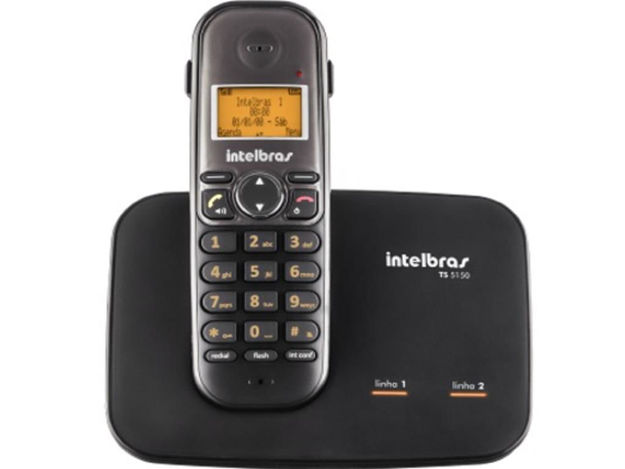 imagem de Telefone Intelbras sem Fio Ts 5150 - Preto - 4125150