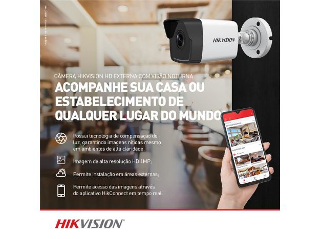 imagem de Camera Ip Hikvision Ds-2cd1001-I(2.8mm) 1mp Ir Mini Bullet 311307268