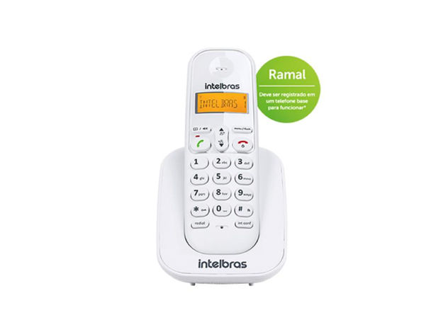 imagem de Ramal Telefone Intelbras sem Fio Ts3111 Branco - 4123001