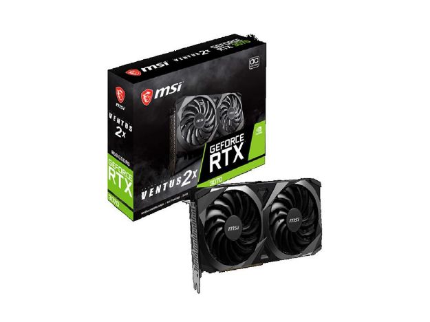 imagem de Placa de Video Msi Geforce Rtx 3070 Ventus 2x Gddr6 8g Oc - 912-V390-280
