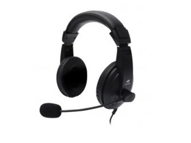 imagem de Headset C3tech Usb Voicer Comfort Ph-320bk Preto - 410021630100