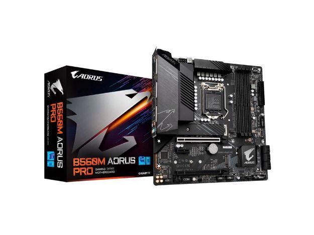 imagem de Placa Mae Gigabyte Intel Lga (1200) Ddr4 Micro Atx - B560m Aorus Pro 1.1