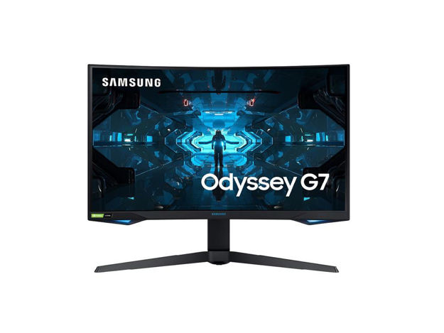 imagem de Monitor Samsung 27" Led/Va Gamer Curvo Odyssey G7 Qhd 240hz 1ms 2x Hdmi Usb Display Port C/Ajuste de Altura e Rotacao (