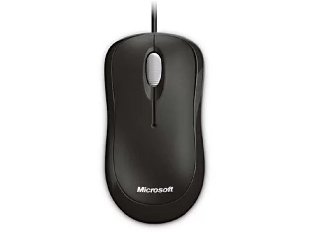imagem de Mouse Microsoft Wired Basic Optico Preto Usb - P58-00061