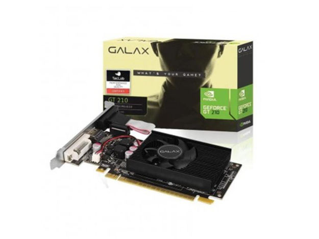 imagem de Placa de Video Galax Geforce Gt 210 1gb Ddr3 64 Bits - 21ggf4hi00np