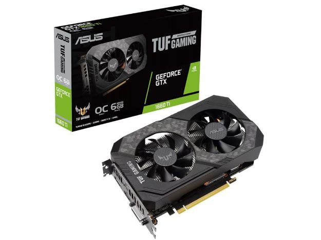 imagem de Placa de Video Asus Geforce Gtx 1660 Ti 6gb Gddr6 192 Bits* - Tuf-Gtx1660ti-O6g-Evo-Gaming
