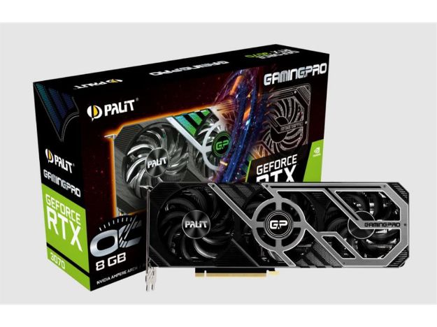 imagem de Placa de Video Palit Geforce Rtx 3070 Gaming Pro 8gb 256bits - Ne63070s19p2-1041a V1