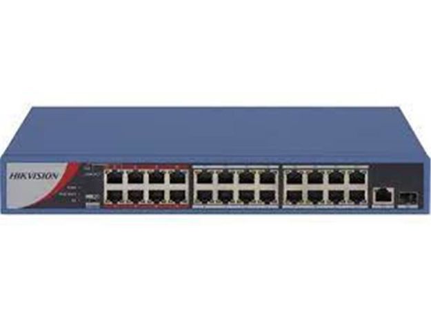 imagem de Switch Hikvision Gigabit Metalico Ds-3e0526p-E/M 24 Portas Poe 10/100/1000mbps + 02 Sfp Giga (Ds-3e0326p-E/M)