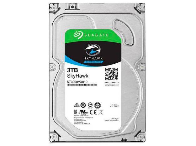imagem de Hdd Seagate Skyhawk 3tb P/ Seguranca / Vigilancia / Dvr - St3000vx009