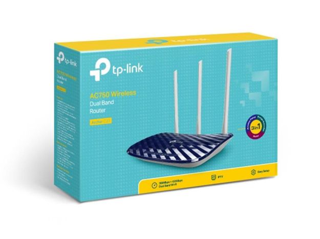 imagem de Roteador Tp-Link Archer C20w Wireless Dual Band Ac750 Mbps - Tpl0558