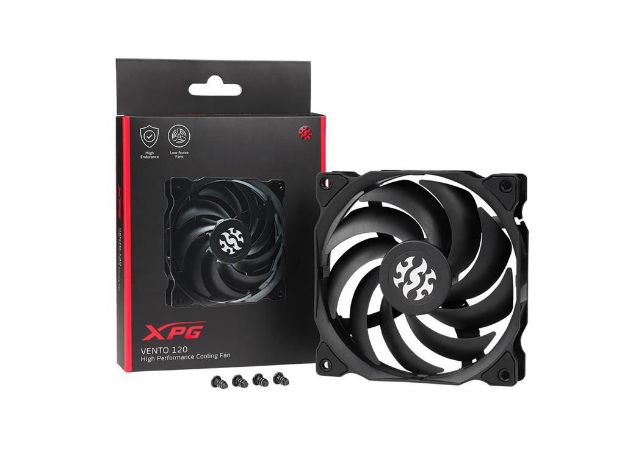 imagem de Fan Cooler Xpg Adata Rolamento Rifle 1200 Rpm - Vento120-Bkcww