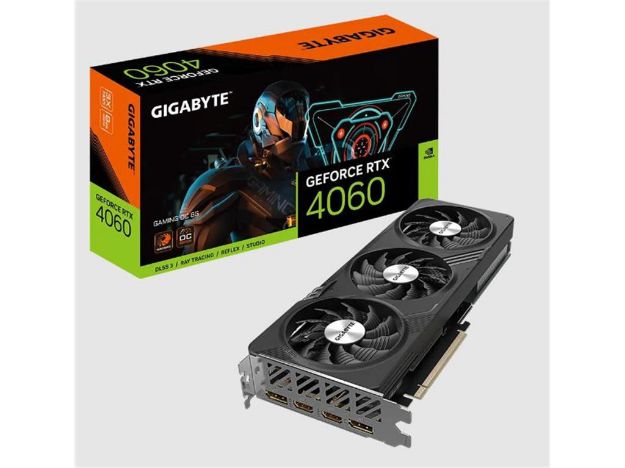 imagem de Placa de Video Gigabyte Geforce Rtx 4060 Gaming Oc 8gb Gddr6 128 Bits - Gv-N4060gaming Oc-8gd