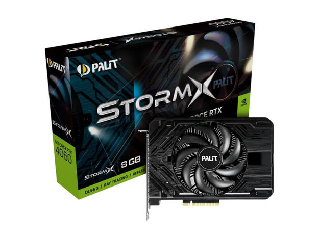 imagem de Placa de Video Palit Geforce Rtx 4060 Stormx 8gb Gddr6 128 Bits - Ne64060019p1-1070f