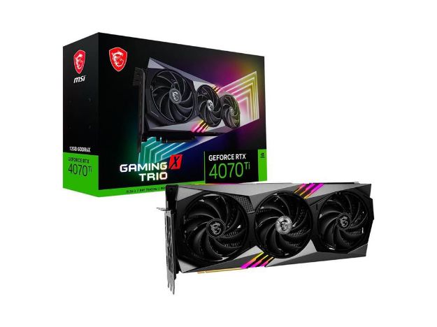 imagem de Placa de Video Msi Geforce Rtx 4070 Ti Gaming X Trio 12gb Gddr6x 192 Bits - 912-V513-008