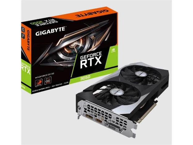 imagem de Placa de Video Gigabyte Geforce Rtx 3050 Windforce Oc 8gb Gddr6 128 Bits - Gv-N3050wf2oc-8gd