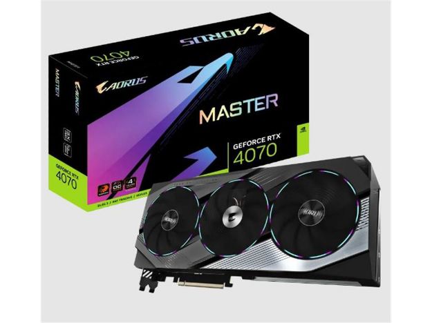 imagem de Placa de Video Gigabyte Geforce Aorus Rtx 4070 Master 12gb Gddr6x 192 Bits - Gv-N4070aorus M-12gd