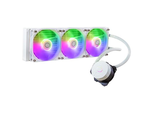 imagem de Water Cooler P/ Processador Cooler Master Masterliquid 360l Core 360mm P/ Intel/Amd Argb Branco - Mlw-D36m-A18pz-Rw