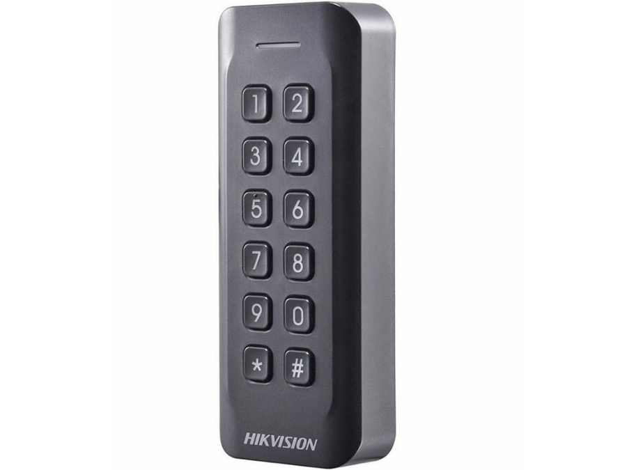 imagem de Leitor de Cartao Escravo c/ Teclado Hikvision Ds-K1802ek (Em 125khz) Retroiluminado Branco
