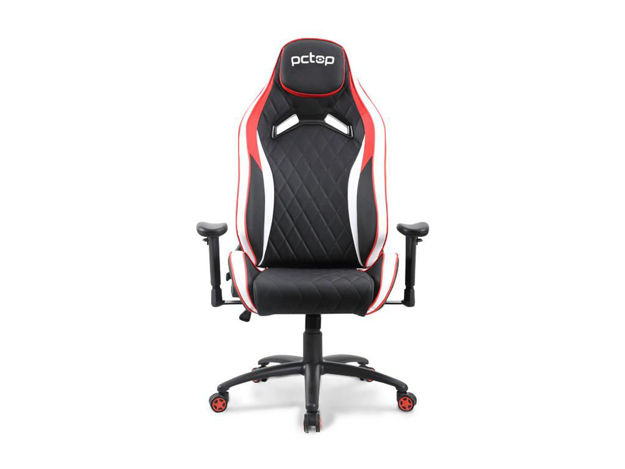 imagem de Cadeira Gamer Pctop Premium Vermelho+branco+preto - 1020