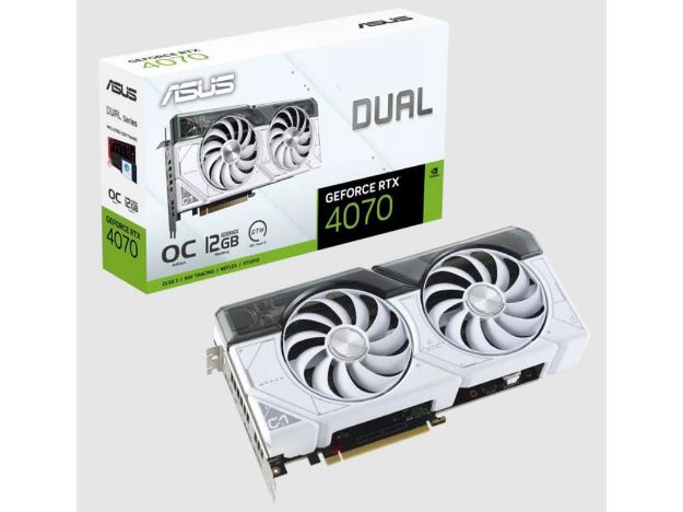 ASUS グラフィックボード DUAL-RTX4070-O12G-WHITE All Nations | Placa de Video Asus Geforce Rtx 4070 Dual Oc