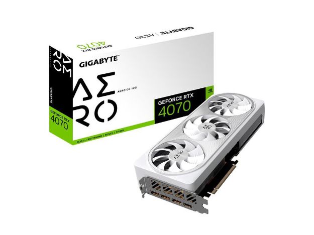 imagem de Placa de Video Gigabyte Geforce Rtx 4070 Aero Oc 12gb Gddr6x 192 Bits- Gv-N4070aero Oc-12gd