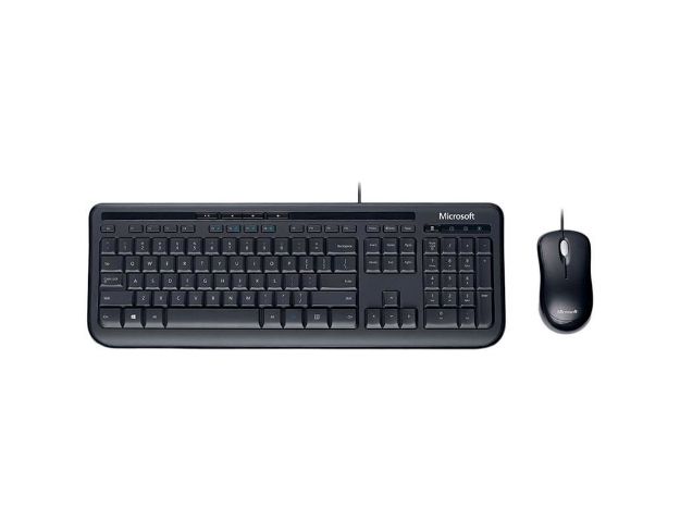 imagem de Kit Teclado e Mouse Microsoft Wired Multimidia 600 Preto Usb - Apb-00005