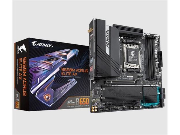 imagem de Placa Mae Gigabyte Amd (Am5) Matx Ddr5 - B650m Aorus Elite Ax 1.2