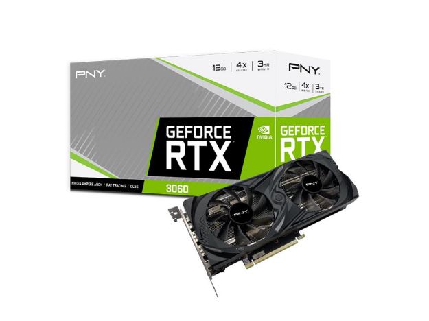 imagem de Placa de Video Pny Geforce Vdcrd Rtx3060 12gb Dualfan Xlr8 - Vcg306012dfmp