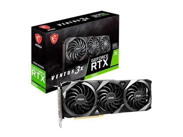imagem de Placa de Video Msi Geforce Rtx 3060 Ventus 3x Oc 12gb Gddr6 192 Bits - 912-V397-823