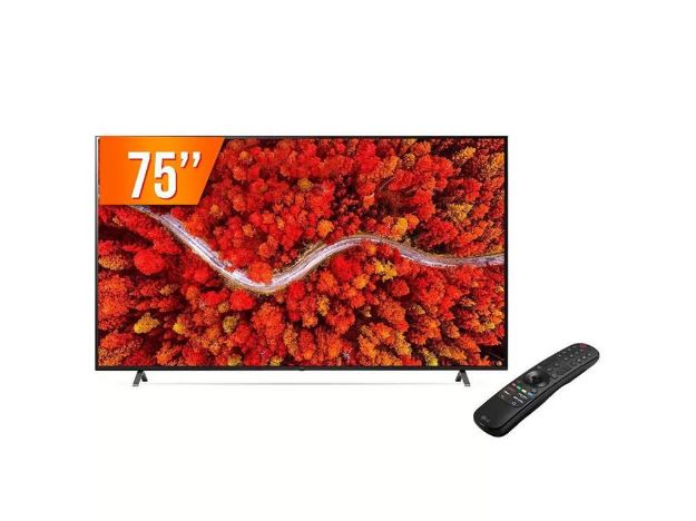 imagem de Tv Lg 75" Smart Uhd 4k Usb Hdr Wi-Fi Inteligencia Artificial - 75uq801c0sb.Bwz