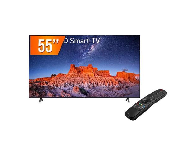 imagem de Tv Lg 55" 4k Uhd Smart Hdmi 2 Usb Wi-Fi Bluetooth - 55uq801c0sb.Bwz