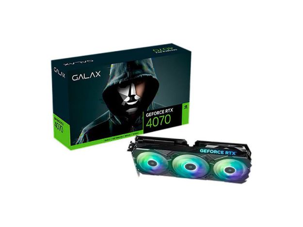 imagem de Placa de Video Galax Geforce Rtx 4070 Ex 12gb Gddr6x 192 Bits Gamer Preto - 47nom7md7jeg