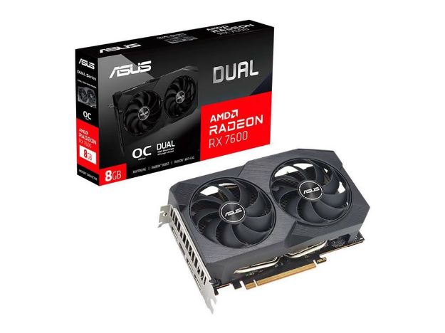 imagem de Placa de Video Asus Radeon Rx7600 Dual V2 Oc Edition 8gb Gddr6 128 Bits - Dual-Rx7600-O8g-V2