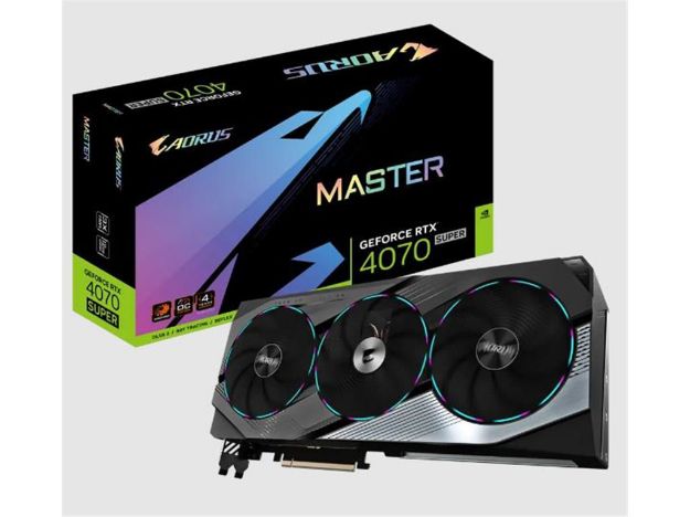 imagem de Placa de Video Gigabyte Geforce Rtx 4070 Super Master 12gb Gddr6x 192 Bits - Gv-N407saorus M-12gd
