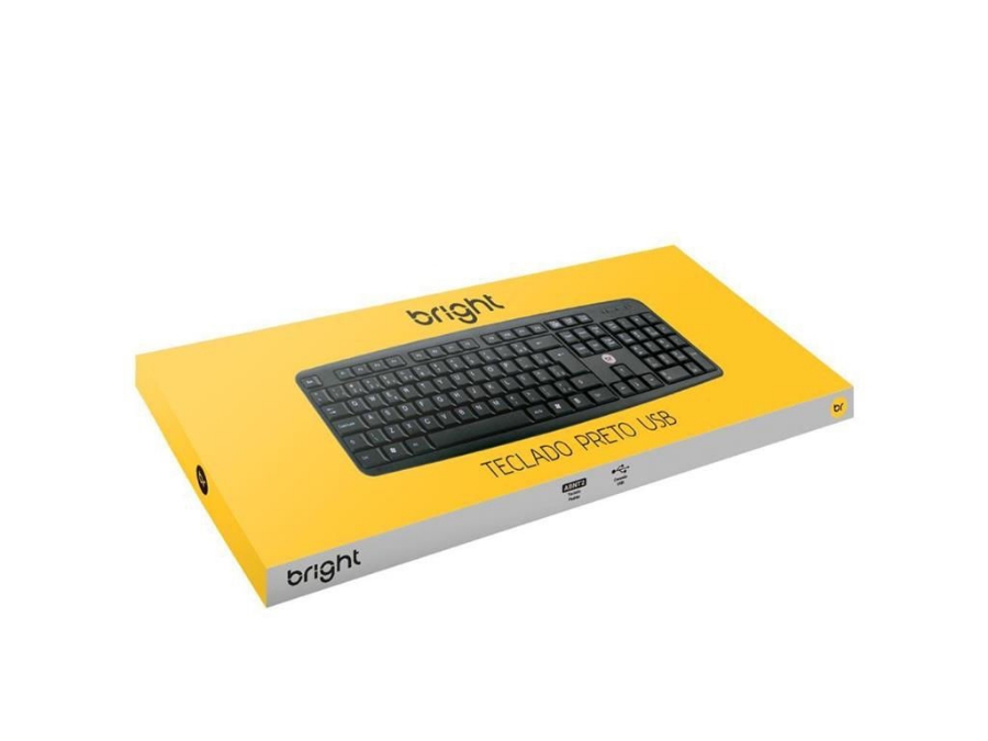 imagem de Teclado Bright Basic Abnt2 107 Teclas Usb - 0014
