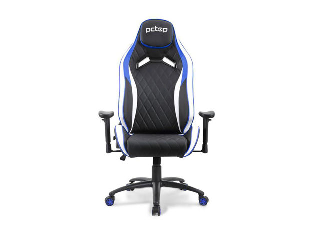 imagem de Cadeira Gamer Pctop Premium Azul+branco+preto - 1020