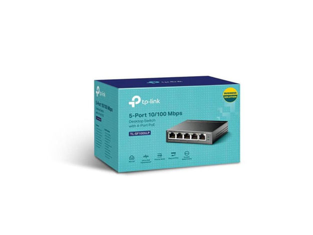 imagem de Switch de Mesa Tp-Link Tl-Sf1005lp 5 Portas Gigabit 10/100mbps 3 Portas Poe Fast Ethernet - Tpn0249