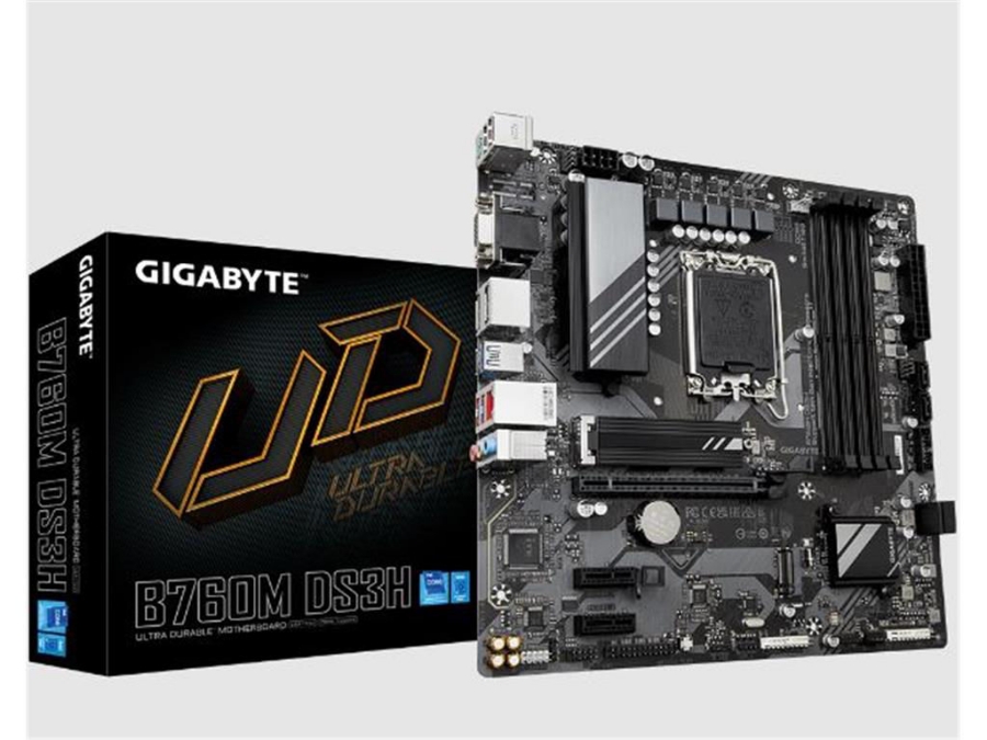 imagem de Placa Mae Gigabyte Intel Lga1700 Ddr5 Micro Atx - B760m Ds3h 1.0
