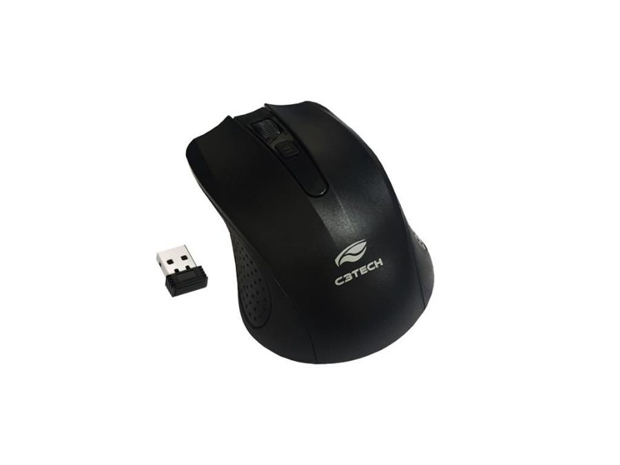 imagem de Mouse C3tech sem Fio Wireless Rc Nano 1000 Dpi Preto - M-W20bk