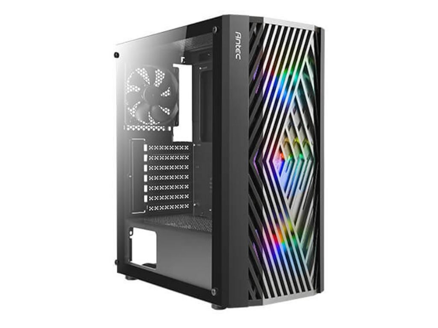 imagem de Gabinete Gamer Antec Nx291 Lateral de Vidro Temperado Micro Atx/Atx/Itx/E-Atx 3 Fans Frgb Fixed