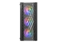 imagem de Gabinete Gamer Antec Nx291 Lateral de Vidro Temperado Micro Atx/Atx/Itx/E-Atx 3 Fans Frgb Fixed