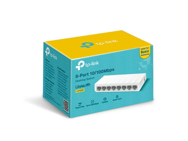 imagem de Switch de Mesa Tp-Link Ls1008 8 Portas Gigabit 10/100/Mbps - Tpn0222