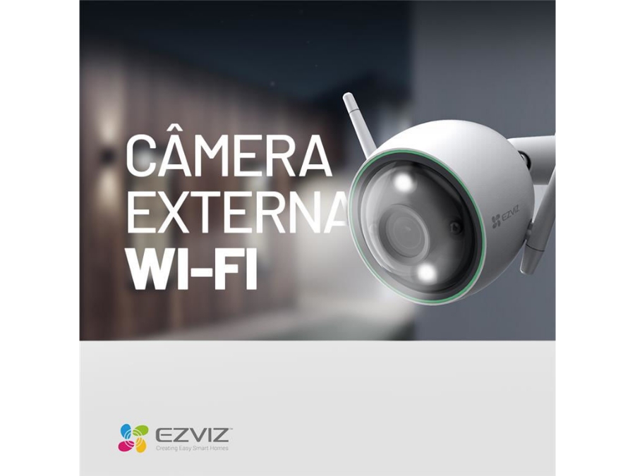 imagem de Camera Ezviz Wifi Ip Externa Colorida Noturna Cs-C3n-B0-3h2wfrl Full Hd 1080p