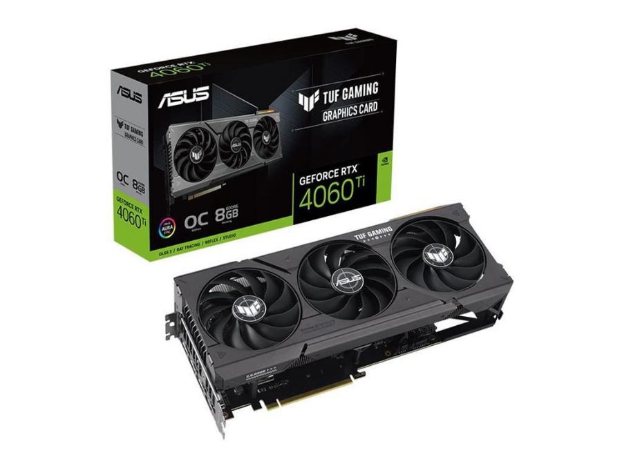 imagem de Placa de Video Asus Geforce Rtx 4060 Ti Tuf Gaming Oc 8gb Gddr6 128 Bits - Tuf-Rtx4060ti-O8g-Gaming
