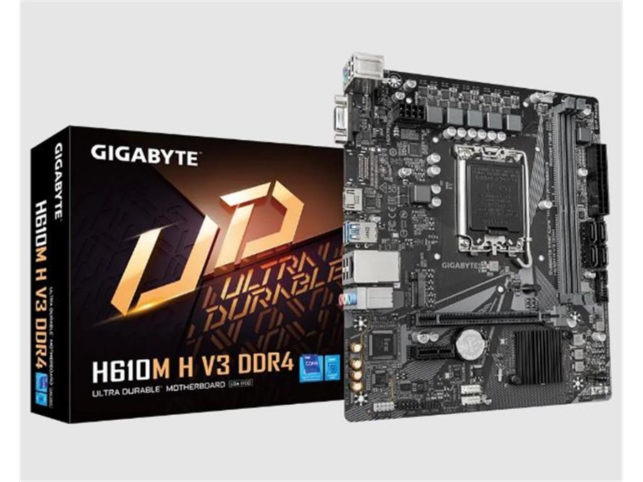 imagem de Placa Mae Gigabyte Intel Lga (1700) Ddr4 Matx - H610m H V3 Ddr4 1.0