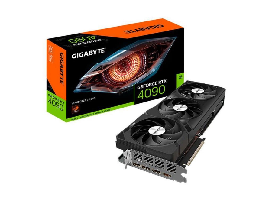 imagem de Placa de Video Gigabyte Geforce Rtx 4090 Windforce V2 24gb Gddr6x 384 Bits - Gv-N4090wf3v2-24gd