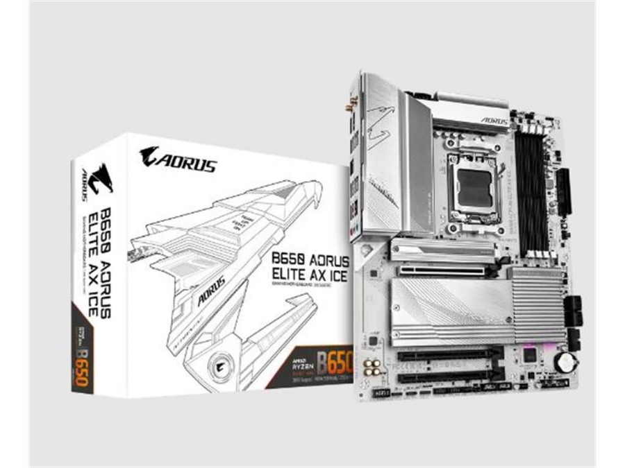 imagem de Placa Mae Gigabyte Amd (Am5) Ddr5 Atx - B650 A Elite Ax Ice 1.0